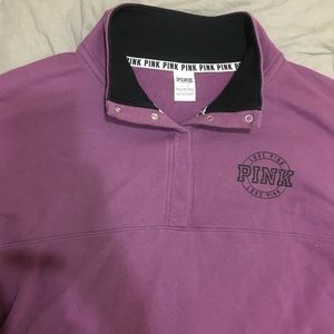 Victoria Secret Pink Legging Quarter Button Zip